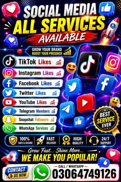 social media all services Available  Thanks 