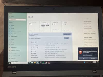 Lenovo Think Pad Core i5 6th Gen 8GB RAM | 128GB SSD |
