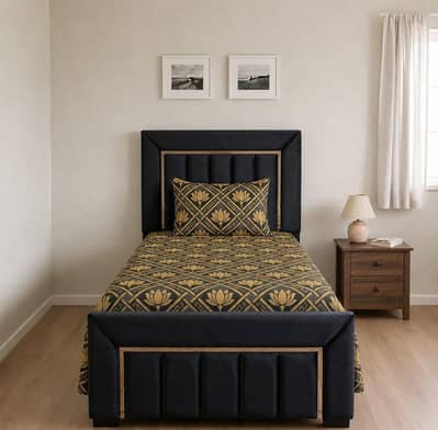 wooden single bed for sale