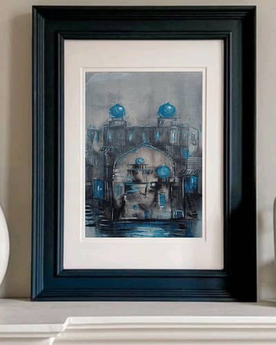 The marine memorial (Abstract monumental painting)