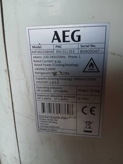 AEG Japanese AC