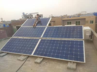 solar panel + inverter