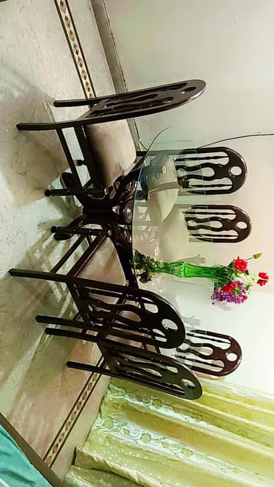 Antique 6 Seater Sheesham Wood Dining Table – Excellent Condition