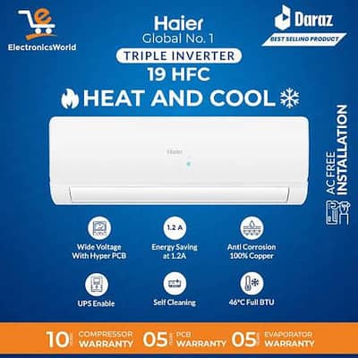 haire triple inverter available for instalment