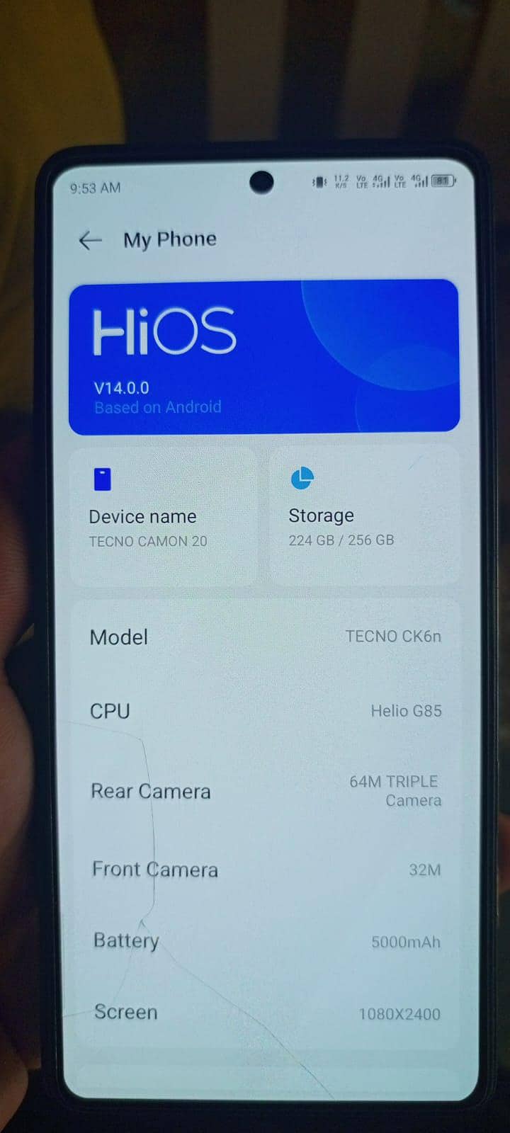 Tecno CAMON 20 1