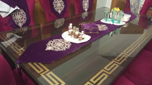 Dinging Table + 8 Dining Chairs along with Sofa