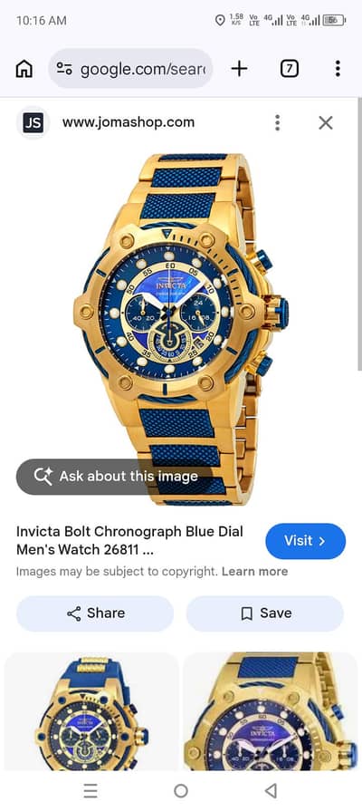 INVICTA WATCH 10/10 CONDITION FOR SALE