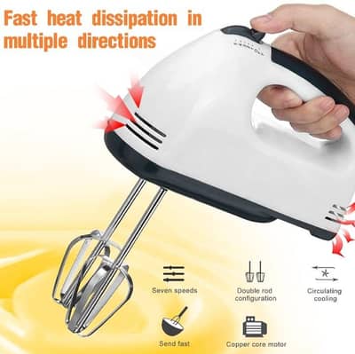 7-Speed Electric Hand Mixer & Egg Beater (Free Delivery + COD)