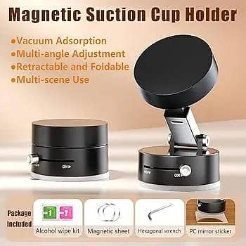 Magnetic Mobile Suction Cup Holder