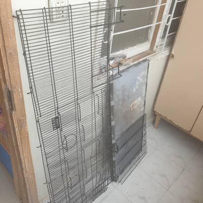 3 Portions Folding Cage just like new for hens rabbits  breeding purpo