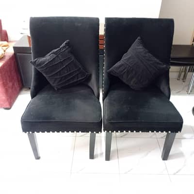 black poshish chairs urgently sale
