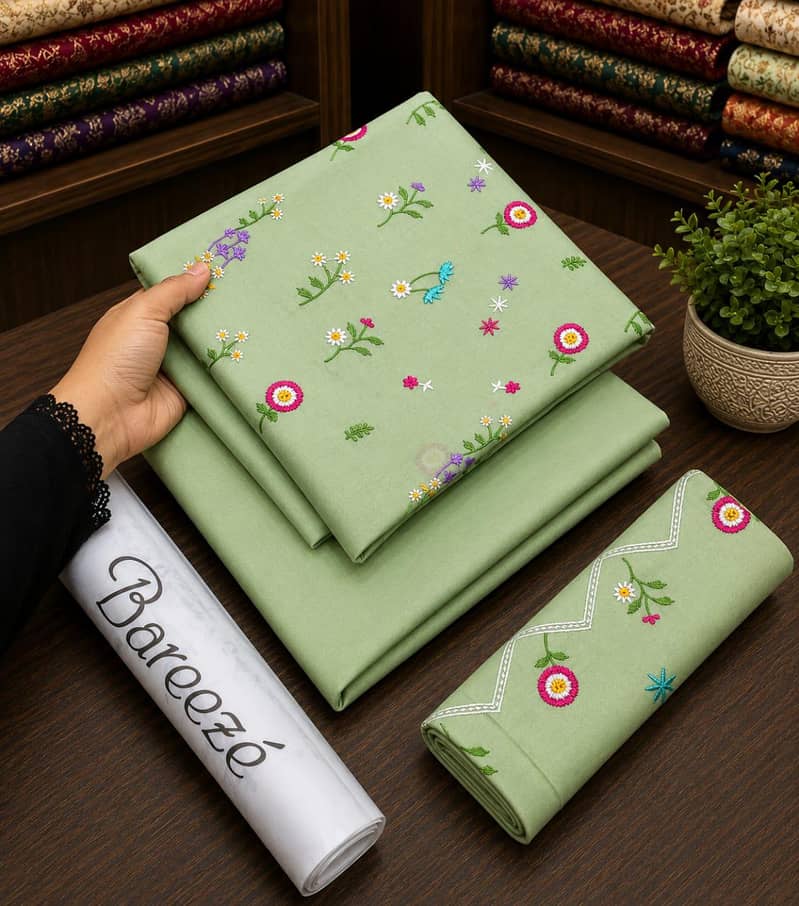 lawn 2pc embroidered 5