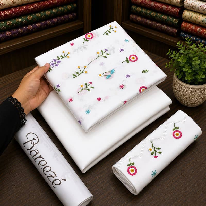 lawn 2pc embroidered 8