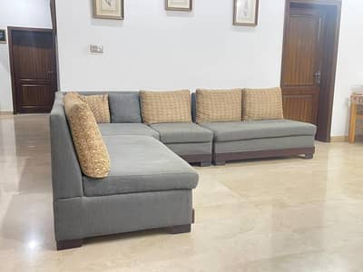 L shaped 7 seater Lounge Sofa set