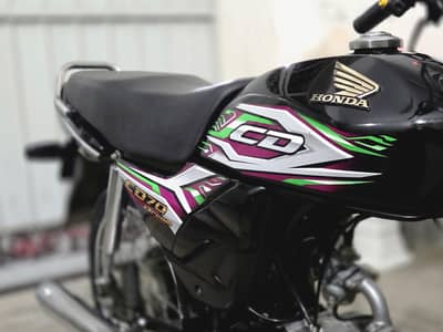 Honda Cd 70 Dream Black 2023 | Just like new | All genuine