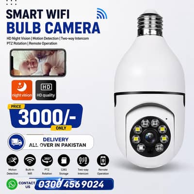 WIFI PTZ Bulb Camera – v380 pro Camera security cameras
