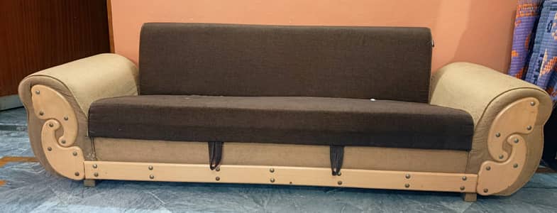 Sofa Cum Bed – Like New | Slight Termite Issue (Fixed)