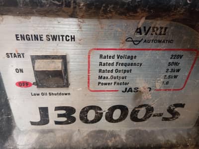 jasco generator 3.5 kva