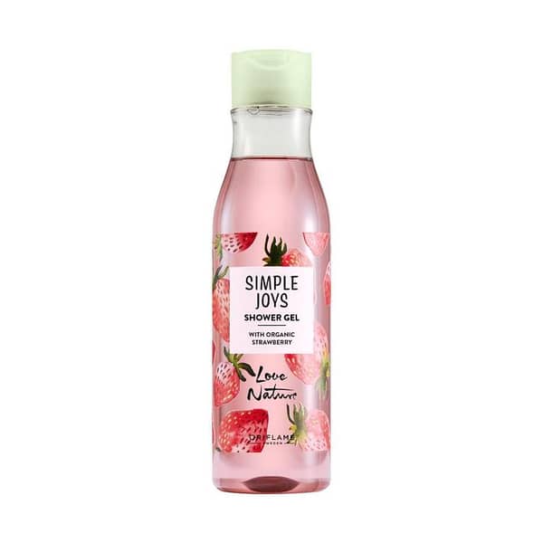 Love Nature Simple Joys Strawberry Shower Gel 250ml | Fruity Body Wash | Gentle Daily Cleanser | Original