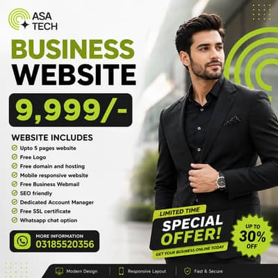 Professional Business Website Design – Complete Website Only Rs. 9,999