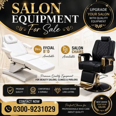 Salon Chair & Facial Bed | Barber Chair | Beauty Parlour Furniture