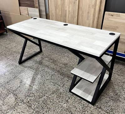 Gaming / Office Desk – Premium Metal Frame with Laminate Top