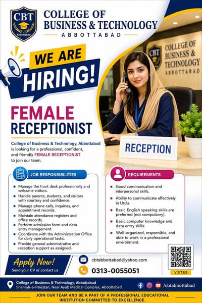 Receptionist Female