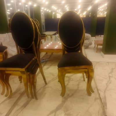 Black and Golden Chair is For sale