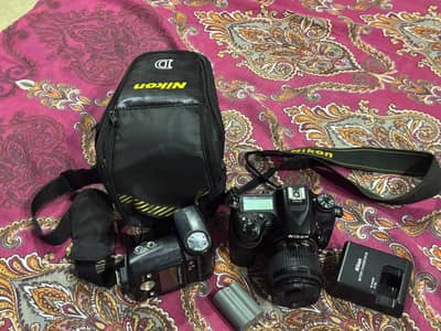 Nikon camera with leans 18 55 ka ha sat one  battery