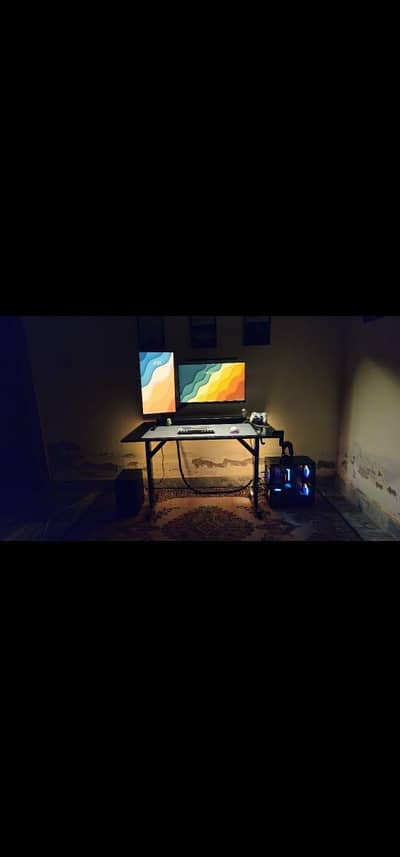 Gaming / Office Desk – Premium Metal Frame with Laminate Top