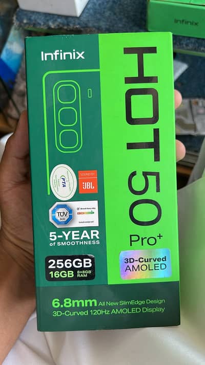 Infinix Hot 50 Pro+ Urgent Sale  –8+8/256GB – Curve display,  - 46.5k