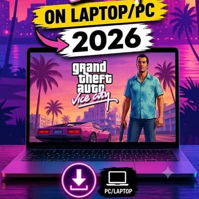 GTA VICE CITY PC/LAPOTOP MAE INSTALL KRWAYE ALL OVER PAKISTAN RS=4OO