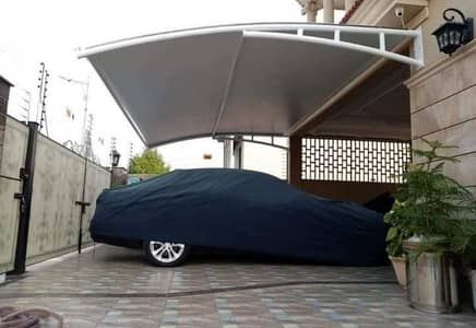 New design parking shade in Pakistan / Tensile car porch / Pvc shade