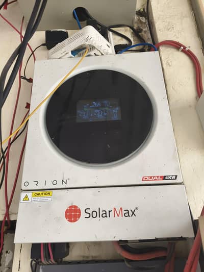 solar max inverter in voranty or maxpawer battery lithemion 24 v 4kw i