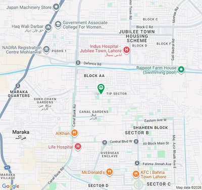 1 kanal plot for sale in Canal garden