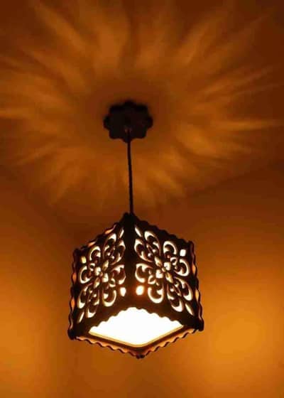 Warm Floral Ceiling Lamp for Bedroom Living Room