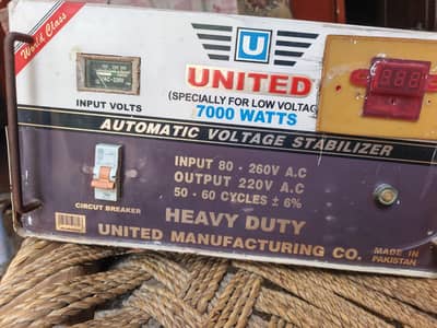 united stabilizer 7000 watt