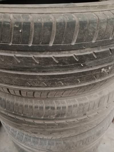 Yokohama use 4 tyre complete set Good condition urgent sale