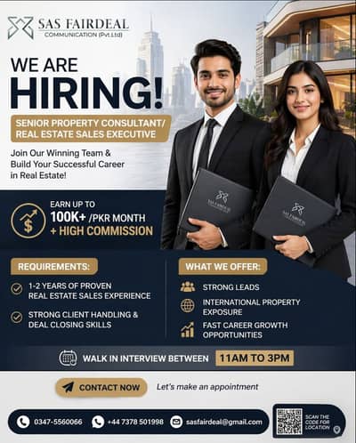 DESK JOB -Senior Property Consultant / Real Estate Sales Executive