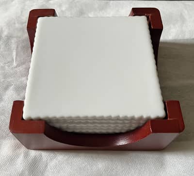 Ceramic tile coasters set