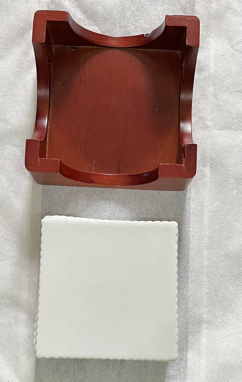 Ceramic tile coasters set 2