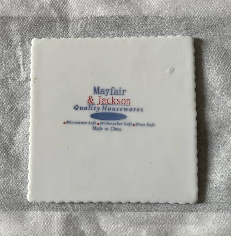 Ceramic tile coasters set 3