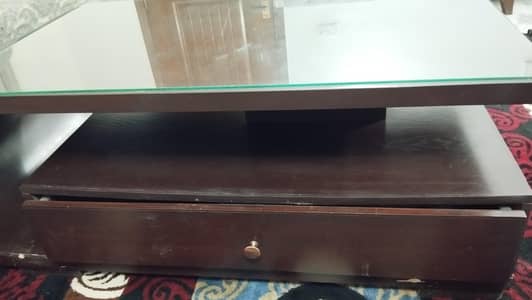 dark brown coffee table