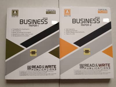 Cambridge A Level Business 9609 Paper 1 and 2 topical past papers
