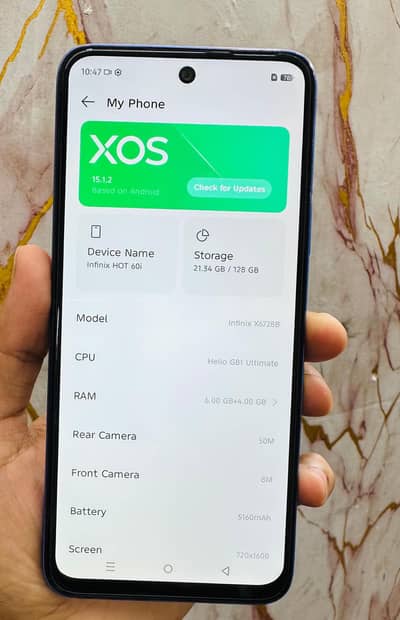 INFINIX HOT 60I 6+6GB RAM 128GB MEMORY