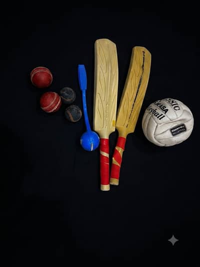 Cricket stuff and volley ball