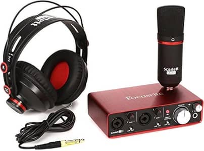 Focusrite Scarlett 2i2 Studio 2nd Gen Recording Bundle