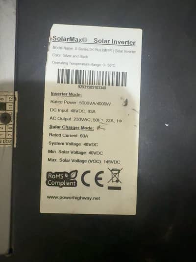 2 Inverter for sell 1 is 5KW and 2nd is 4kW
