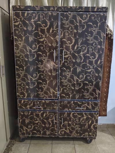 2 door 4 drawer wardrobe (almari)