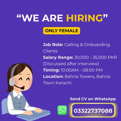 Need Females For Calling Operations Executive
